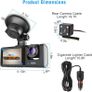 2 or 3 Camera Car DVR 1080P Dash Cam for Cars WIFI APP Video Recorder Dual Len Dashcam Rear View Camera for Vehicle Car accessory Image 6