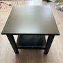 Hemnes side table in dark wood finish Image 3