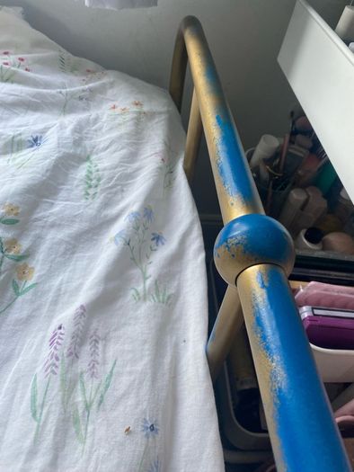 Gold Metal Bed Frame