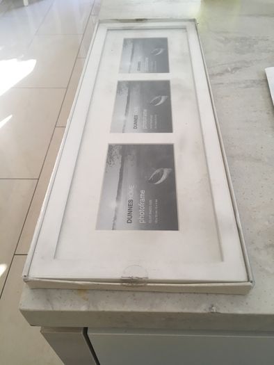 Cream wood photo frame