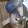 Vintage Motorcycle Helmet Image 2