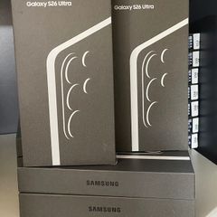 Samsung S26 Ultra,256GB Free phone cover and Screen Protector Black/white/skyblue//violet Brand New Sealed 2 Years Samsung Warranty Receipt.