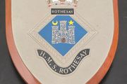HMS Rothesay Painted Royal Navy Ship Badge Crest Shield Plaque