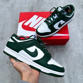 Green & White Nike Dunk Low Retro