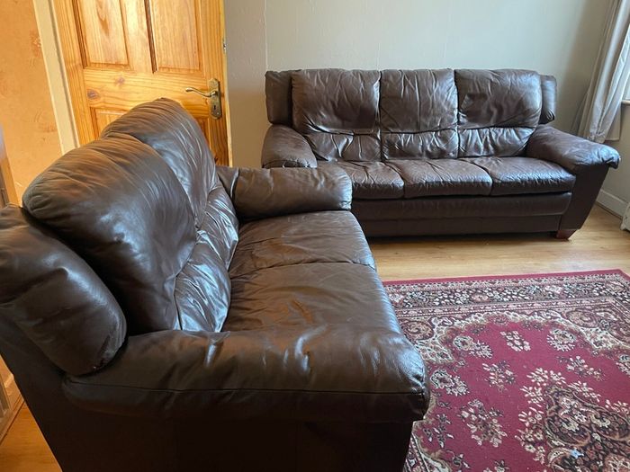 Leather sofas
