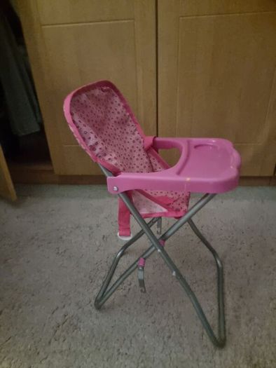 Toy twin stroller & high chair