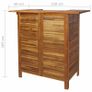 Bar Table and Chair Set 3 Pieces Solid Acacia Wood Image 2