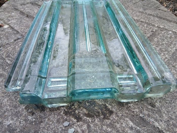 Glass roof tiled