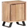 Bedside Cabinet 40x30x50 cm Solid Acacia Wood with Live Edges Image 8