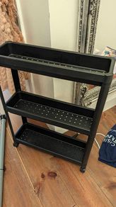 free 3 shelf unit missing wheel