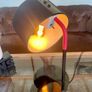 Scandi Modern Ikea LEDET Black Red Adjustable Gooseneck Table Lamp Image 5