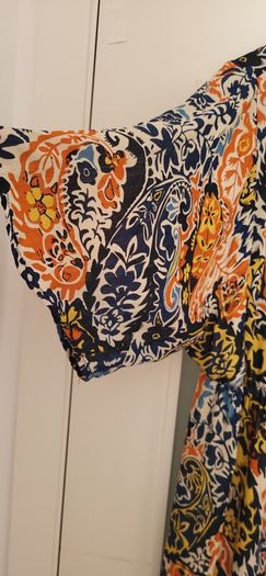 ENCUENTRO multi colour layered with gold metallic threading Sz M (Fit 12-14UK)