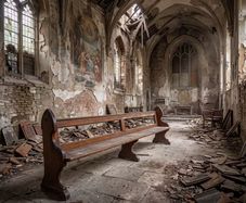 Good long pew structurally good
