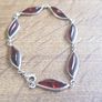 Amber and Silver Bracelet Image 2