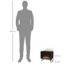 Free Standing Electric Fireplace, Tabletop Image 3