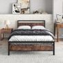 Double Bed Metal Platform Bed Frame Image 8