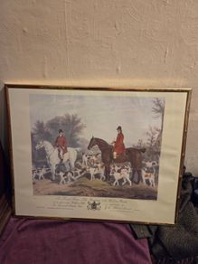 Vintage Thomas Hills Huntsman to the Old Surry Hounds by R.B. Davis framed print
