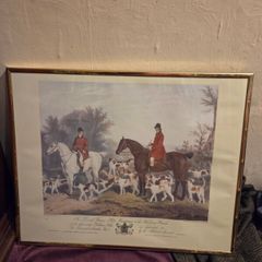 Vintage Thomas Hills Huntsman to the Old Surry Hounds by R.B. Davis framed print