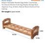 egg holder storage rack display solid wood new Image 2