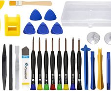 30pcs Phone Repair Tool Kit, RealPlus Removal Cleaning Repair Kit with Magnetic Screwdrivers Set and Opening Pry Tools, Suitable for Laptop, Tablet, Phone, MacBook, PC, iPad, Nintendo Switch Joycon (FREE POSTAGE)