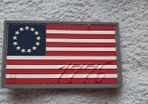 Maxpedition Betsy Ross Velcro Morale Patch 1776 USA Flag PVC Rubber Badge Colour