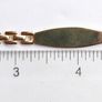 Vintage 18K Yellow Gold Plated Engravable Panther Link ID Bracelet 7.5" Image 10
