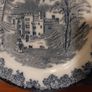 Fabulous Antique Dark Blue Flow 8 Inch Plate by Gater Hall & Co. Burslem, Staffordshire, in the Fortaleza pattern, Circa 1907-1920 Image 2