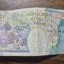Vintage Banknote Irish Pounds, English Pounds, Arabic Banknotes, Australian Money. Image 7