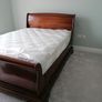 solid mahogany sleigh bed frame Image 2