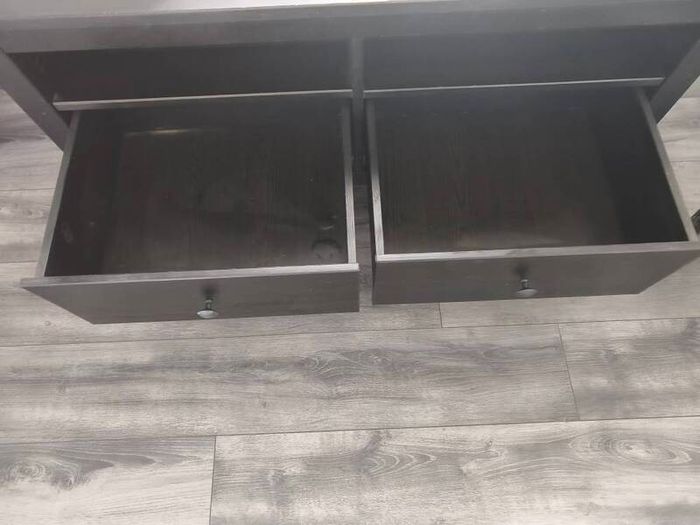 long brown 2 drawer unit