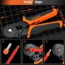 Crimping Tool Set,Crimper Plier Set,Ferrules Crimper Plier 0.5-10mm Squared (AWG 20-8),with 1350 Piece Insulated Bootlace Ferrules and Uninsulated Bootlace Ferrules Image 4