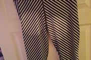 Puma black&amp;white dry cell knee length leggings for women size M UK10/12 EU38/40 Postage included