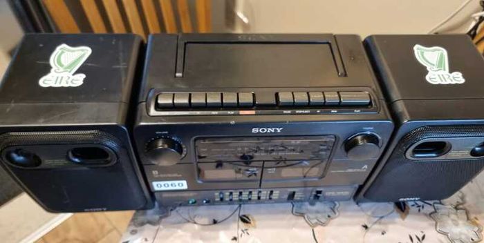From 1992 Sony CFS-W430 Vintage Radio Cassette recorder, working perfect.