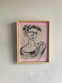 Original Painting Irish  Figurative Roman Statue Painting Original Art contemporary Irish art