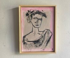 Original Painting Irish  Figurative Roman Statue Painting Original Art contemporary Irish art
