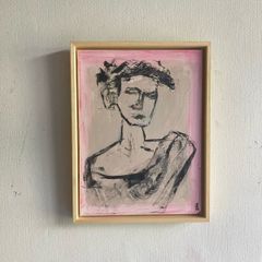Original Painting Irish  Figurative Roman Statue Painting Original Art contemporary Irish art
