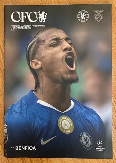 2025 Chelsea v Benfica - UEFA Champions League Programme