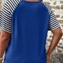BNWT Blue Striped Top size 18 Image 2