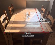 Solid Wood Dining Table Set