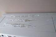Clear Beaded Branches X 3