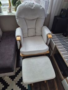 Rocking chair with footstool
