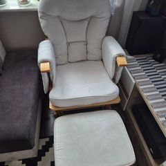 Rocking chair with footstool