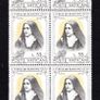 1973 Vatican City The 100th Anniversary of the Birth of Sct. Theresia of Jesus Commemorative Stamps Marginal Block of 6 Mint Never Hinged (MNH) Image 3