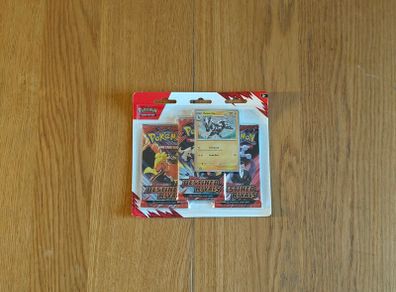 Pokemon TCG: Destined Rivals 3 pack blister (Zebstrika)