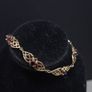Vintage 9ct Gold Red Stone Bracelet Fully Hallmarked Birmingham 18.5cm Image 2