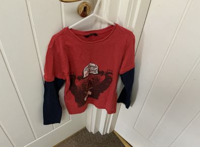 Orange T-shirt age 7/8