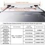 Roof Rack Crossbar 135.1 cm Length for Vehicle w/ Raised Side Rail Image 2