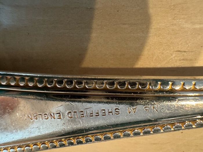 Vintage 6 person A1 silver plated cutlery set ..