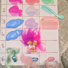 4 Euro Each - Fish Combs and Seashell Comb brush 4Euro Each MLP G1 My Little Pony Accessories