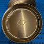 Colourful circular tin box Image 5